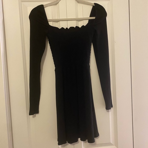 Reformation Jeans Black Longsleeve Dress - Picture 4 of 6